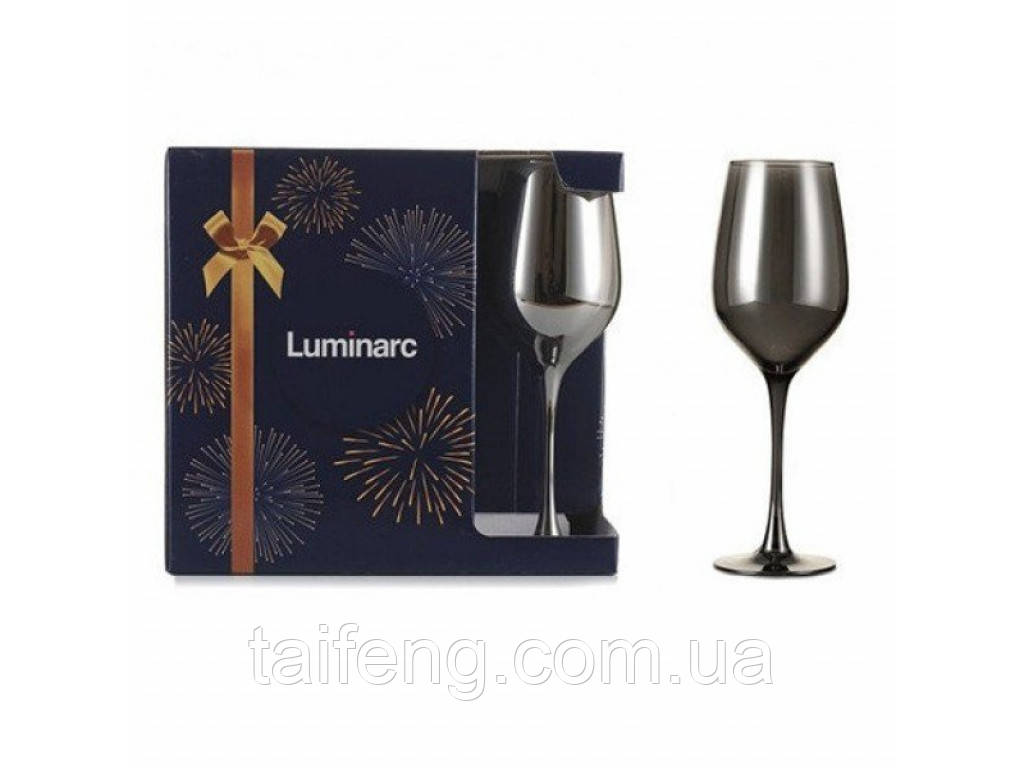 Набір фужерів 270 мл для вина 6 шт LUMINARC CELESTE SHINY GRAPHITE P1565