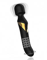 Вібромасажер 2в1 Dorcel Dual Orgasms Gold класичний масажер і вібратор з перловим масажем, фото 4