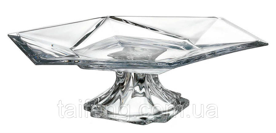 Блюдо на нозі Bohemia Origami 365 мм Crystalite (6KF88 99V36 365 BOH), фото 1