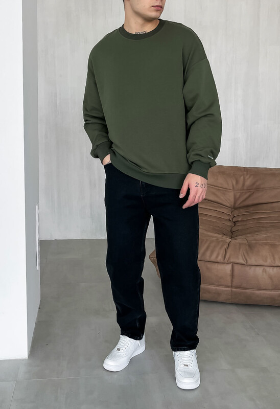 Повсякденний світшот кольору хакі Staff s khaki oversize