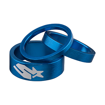 Набор спейсеров SPANK 3/6/12mm, Blue