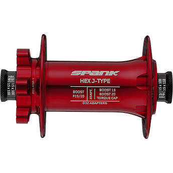 Втулка передня SPANK HEX J-TYPE Boost F15/20, Red