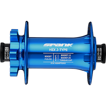 Втулка передня SPANK HEX J-TYPE Boost F15/20, Blue