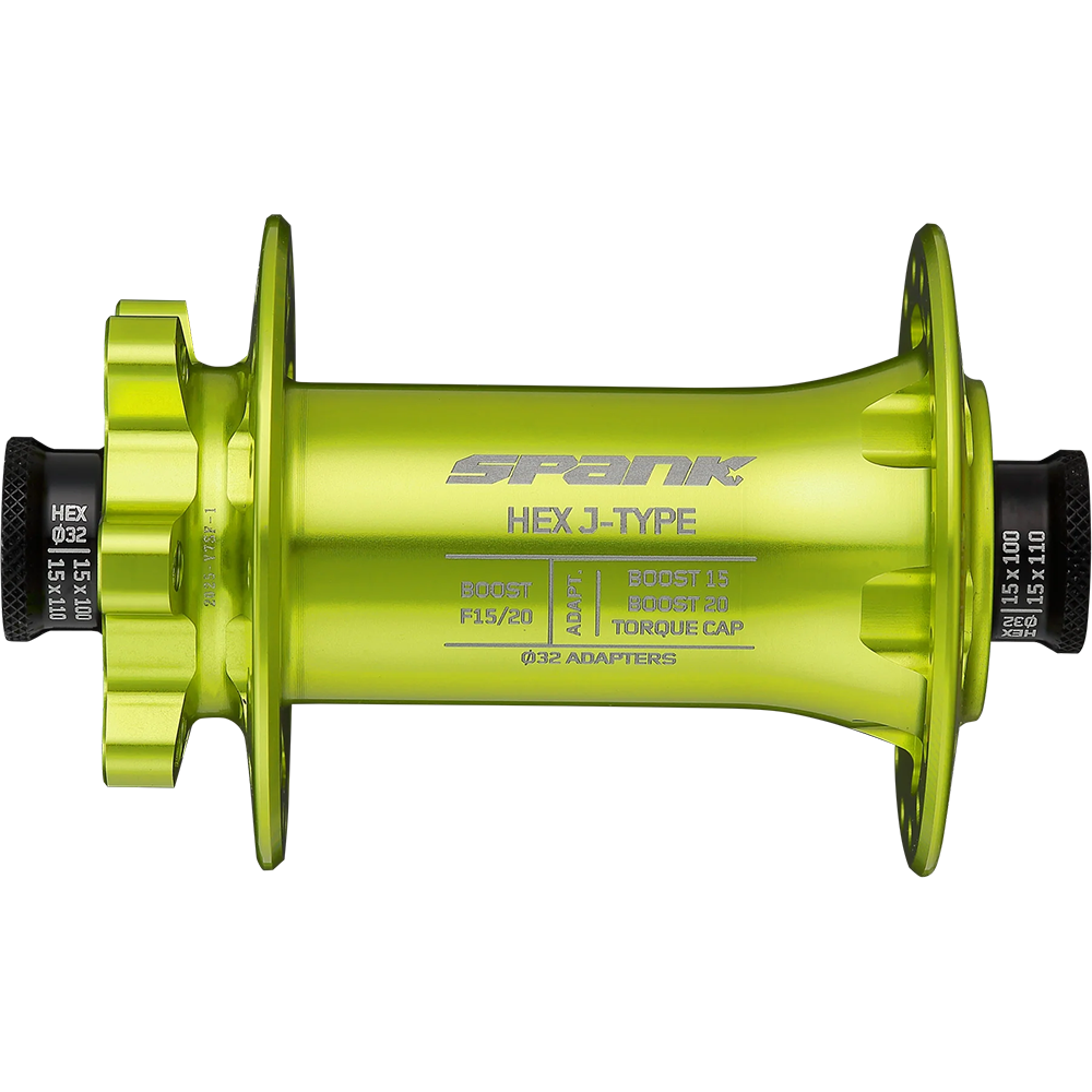 Втулка передня SPANK HEX J-TYPE Boost F15/20, Green