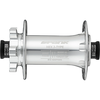 Втулка передня SPANK HEX J-TYPE Boost F15/20, Raw Silver