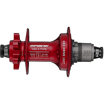 Втулка задня SPANK HEX J-Type Boost R148 XD 32H, Red