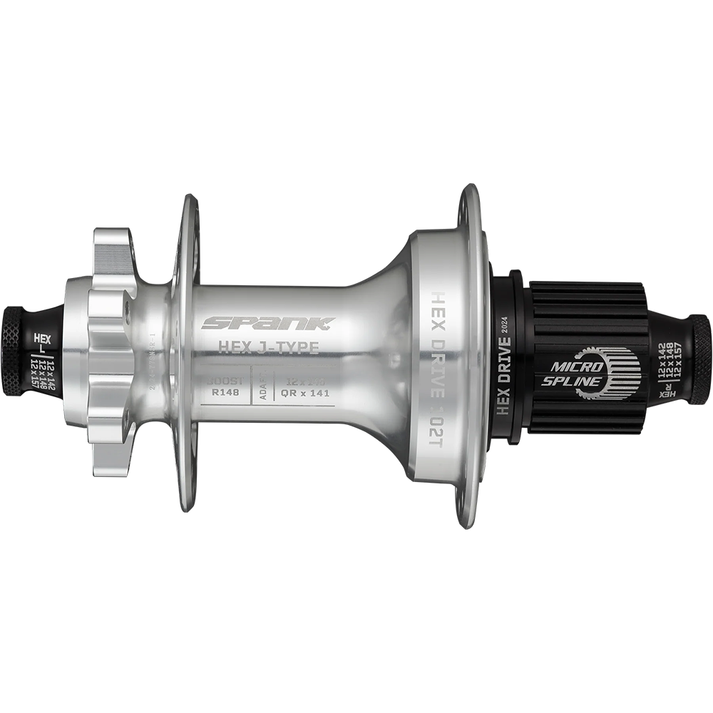 Втулка задня SPANK HEX J-Type Boost R148 XD 32H, Raw Silver