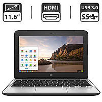 Нетбук Б-класс HP ChromeBook 11 G5 EE / 11.6" (1366x768) SVA / Intel Celeron N3060 (2 ядра по 1.6 - 2.48 GHz)