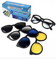 Магнитные солнцезащитные очки Magic Vision 5 в 1