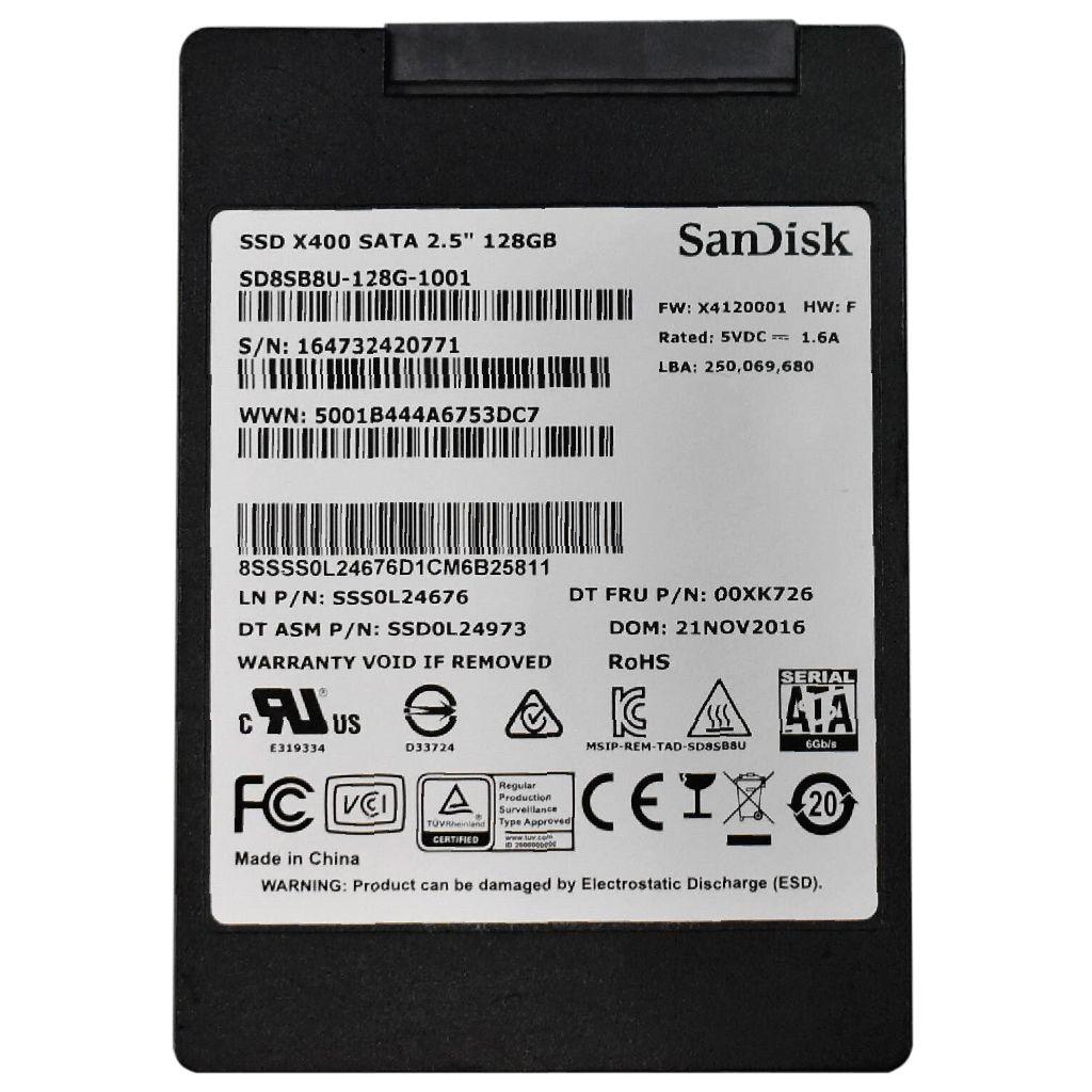 Накопичувач SSD 2.5 Sandisk 128Gb SD8SBAT-128G-1122 "Б/У"