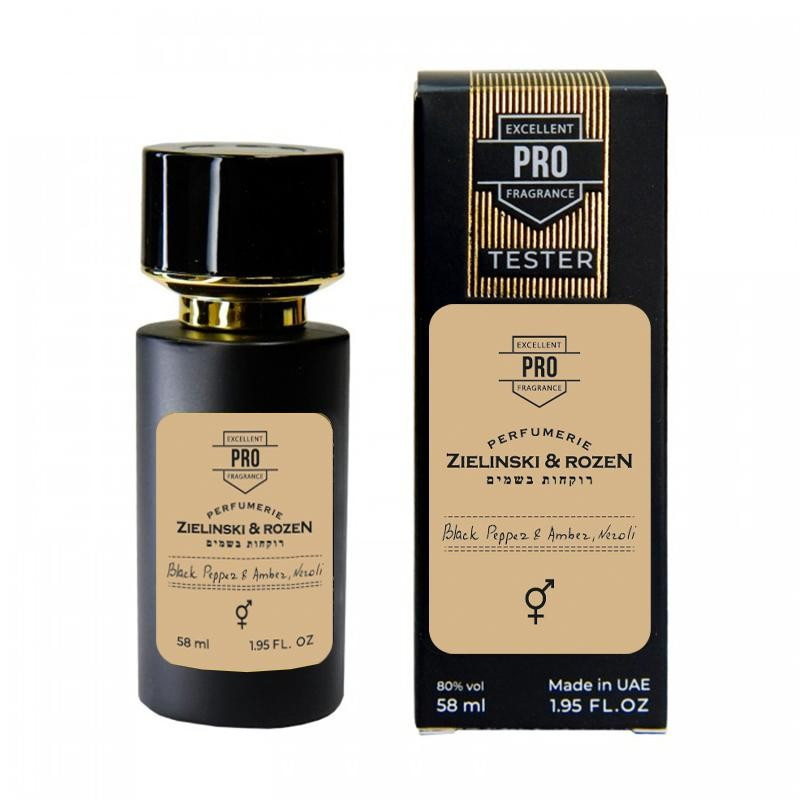 Zelinski & Rozen Black Pepper & Amber, Neroli ТЕСТЕР PRO унісекс 58 мл, фото 1