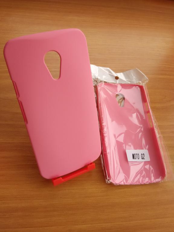 Бампер рожевий Motorola Moto G 2014 2nd Gen G2 G+1