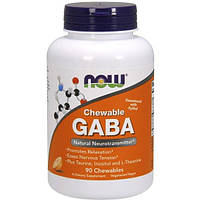 Аминокомплекс NOW Foods GABA 90 Chewables Orange FE, код: 7705664