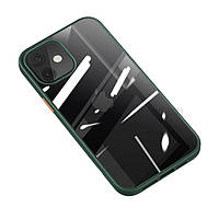 Чехол-бампер для телефона USAMS PC+TPU Case for iPhone 12 Mini 5.4" Janz Series US-BH626 Green