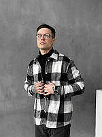 Рубашка в клетку мужская весенняя, осенняя СН 5777