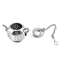 Ситечко для чаю у формі чайника SV із нержавіючої сталі Сріблястий (sv3604)