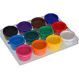 Набір фарб Class пальчикові 12 кольорів 360 мл (7638), фото 2