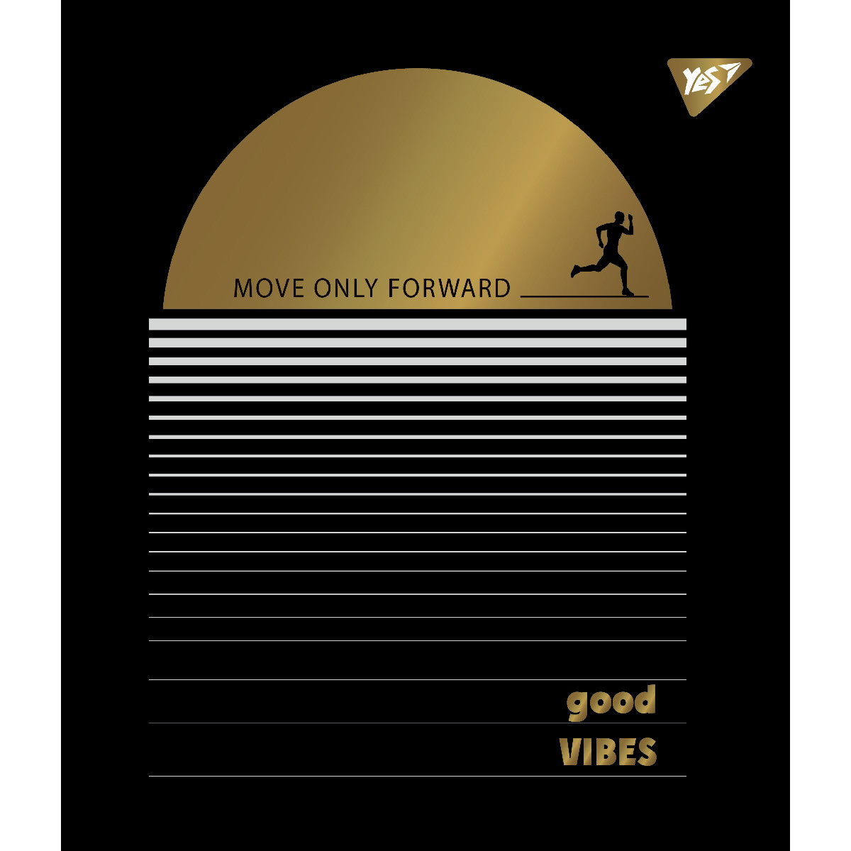 Зошит шкільний А5 96 клітинка Good vibes YES (766903)