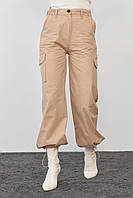 Женские штаны карго в стиле кэжуал - светло-коричневый цвет, L (есть размеры) kr