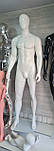 Манекен чоловічий лакований білий, фото 2