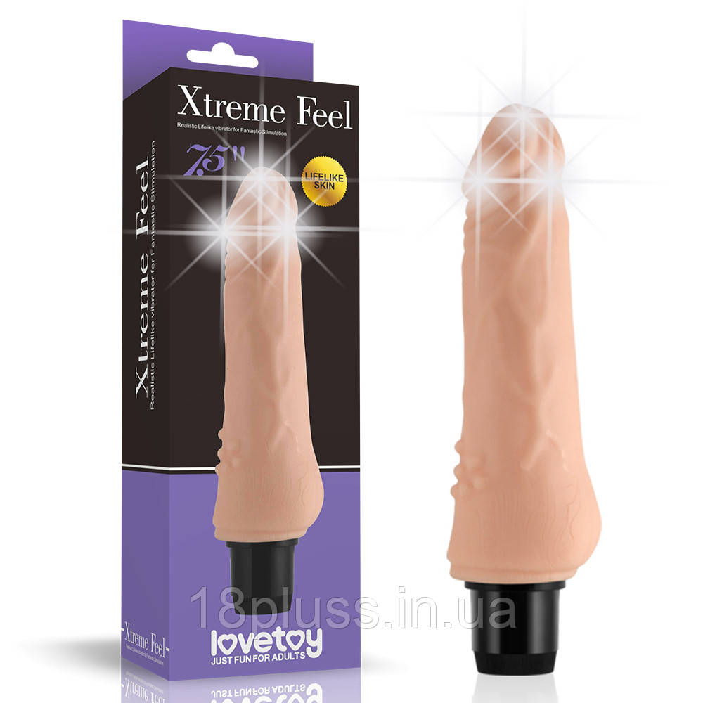 Реалістичний вібратор Xtreme Feel Cyberskin Vibrator 4 Flesh 7.5", фото 1