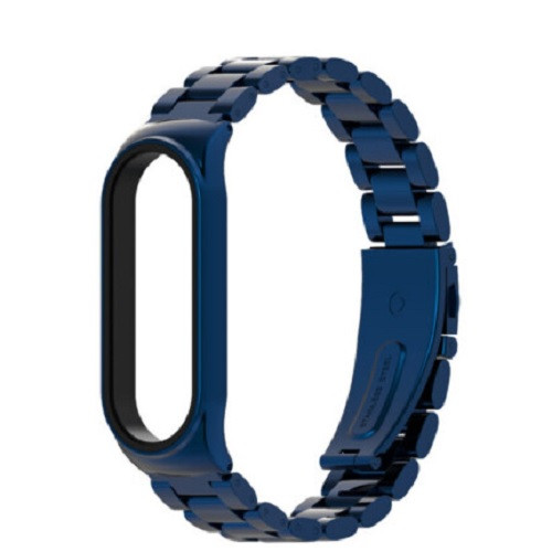 Ремінець металевий Classic Steel до Mi Band 5/6 Sapphire Blue