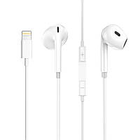 Наушники с микрофоном Aspor A236 EarPhone Lightning- белый