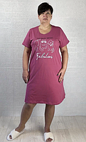 Жіноча нічна сорочка з натуральної тканини,44-46 розмір