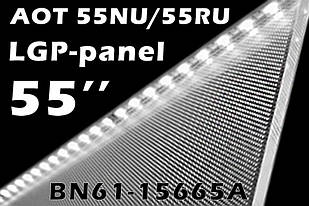 Розсіювач AOT 55 світловідбивач АОТ 55 дифузор LGP-панель Samsung 55 AOT 55NU7100 55RU7100