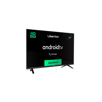 ТЕЛЕВІЗОР Liberton LTV-32H02AT LED 32" 81см, 1366х768пікс. HD ready, ANDROID 11, DVB-T/C/T2, пам'ять 1Гб/8Гб , звук 16Вт