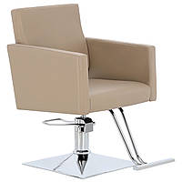 Перукарське крісло Atina гідравлічний обертовий для перукарні хромований підніжок перукарське крісло