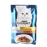 Корм для кошек Gourmet Perle Duo Телятина пауч 85 г