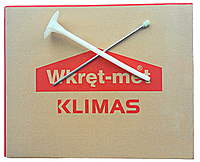 Дюбель 10х200мм Wkret-met Klimas LFM для мінеральної вати з металевим цвяхом та термоголовкою 200 штук
