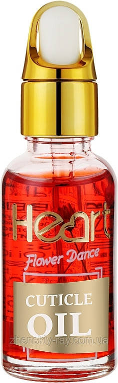 Олія квіткова для кутикули Heart Strawberry (Полуниця) з піпеткою, 50 мл