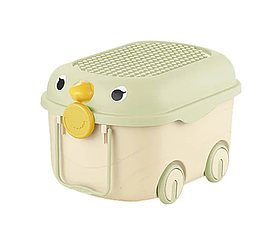 Ящик для іграшок на колесах Terrio “Birdy” Салатовий 56х37,5х33 см