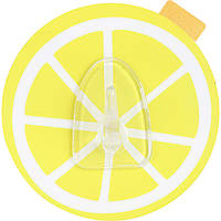 Arino Одинарний пластиковий гачок Лимон, силіконова основа