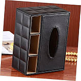 Серветниця настільна інтер'єрна. Коробка для серветок, дрібниць, пультів. Підставка органайзер, фото 5