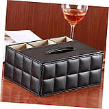 Серветниця настільна інтер'єрна. Коробка для серветок, дрібниць, пультів. Підставка органайзер, фото 6