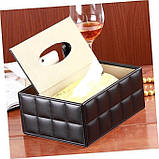 Серветниця настільна інтер'єрна. Коробка для серветок, дрібниць, пультів. Підставка органайзер, фото 7