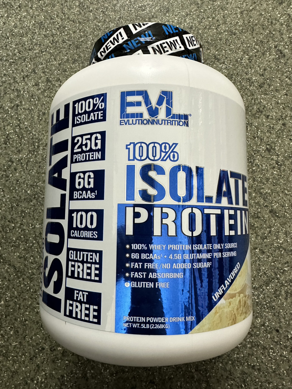Изолят протеина, EVL Nutrition 100% Isolate Protein 2300 gram