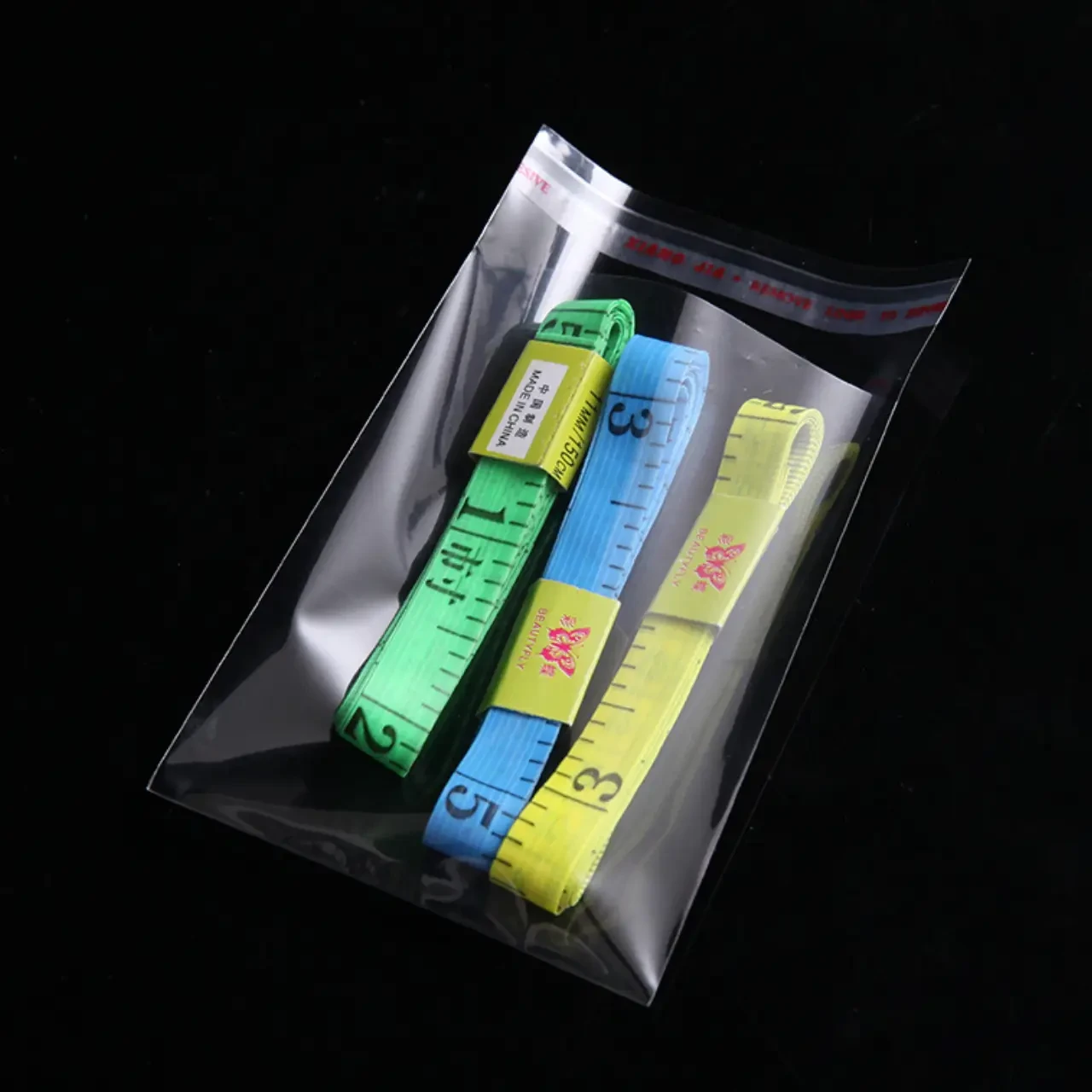 Пакети з клейкою стрічкою клапаном 7x10,5 см поліпропіленові пакети бопп із липкою стрічкою пакувальні прозорі