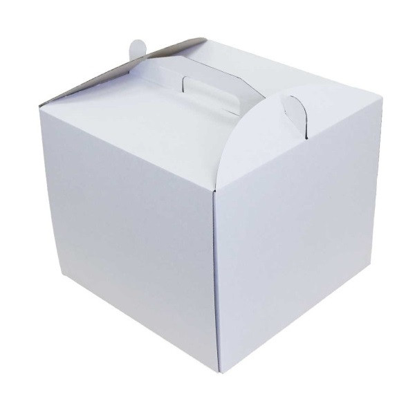 Коробка для торту біла (30*30*25 см)