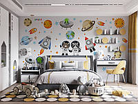 Виниловая интерьерная наклейка цветная декор на стену, обои и другие поверхности "Космические объекты. Космос"