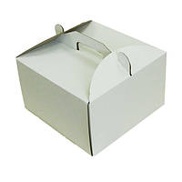 Коробка для торту біла (25*25*15 см)