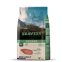 BRAVERY Chicken Mini Adult,сухий корм для дор.собак дрібних порід,з куркою 2kg