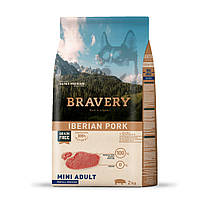 BRAVERY Iberian Pork Mini Adult,сухий корм для дор.собак дрібних порід,з іберійською свининою 2kg