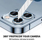 Захисне скло на камеру для iPhone 15 Pro Max  Black, фото 4