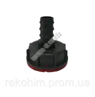 Перехідник з DN50 на шланг 25 мм (дрібна різь) 62 мм