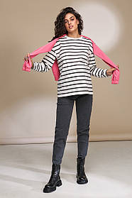 Джинси Mom для вагітних з високою талією Ivonne розмір M Юла Мама Чорно-сірий