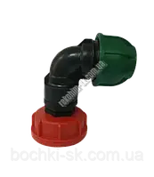 Перехідник DN50 на трубу 40 (вуглецева) дрібна різь 62 мм